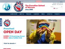 Tablet Screenshot of canadian-school.pl